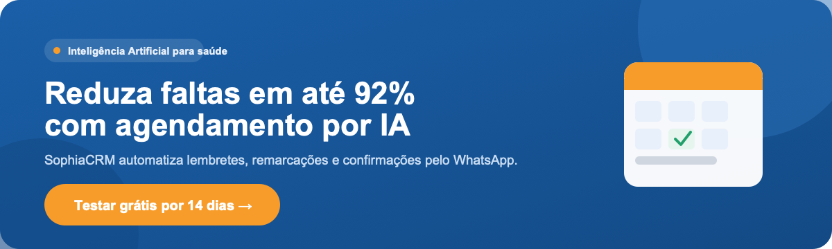Fidelize seus pacientes e gerencie sua clínica dermatológica com facilidade — teste o SophiaCRM grátis por 14 dias